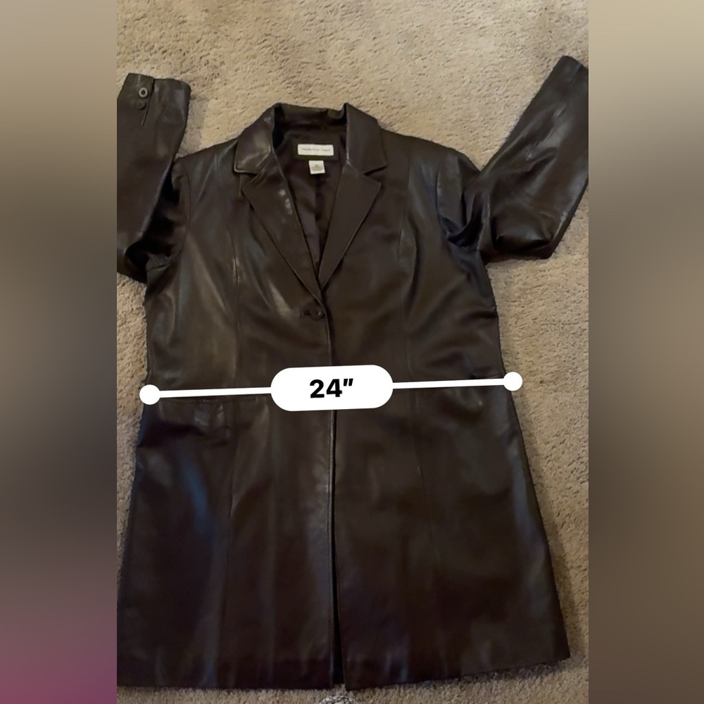 Preston & York Women Soft Genuine Lamb Skin Leather Jacket brown Size XL - Picture 6 of 8